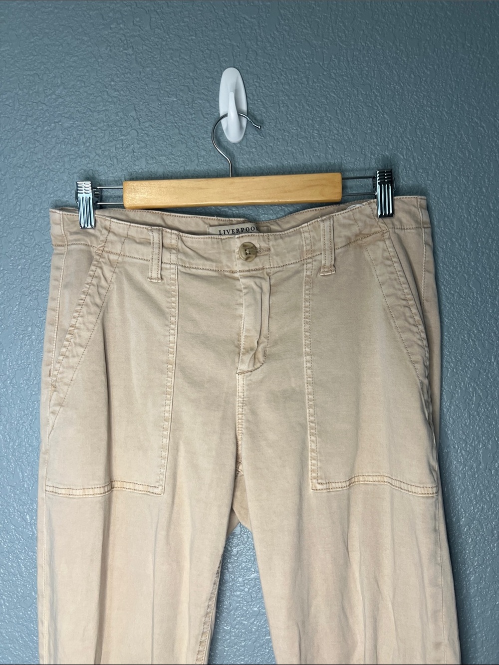 Liverpool Los Angeles Cropped Jogger Pants Size 10/30 - Picture 2 of 10